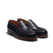 Mocassin 180 [homme cuir veau box marine piqûre contrastée écrue]