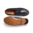 Mocassin 180 [homme cuir veau box marine piqûre contrastée écrue]