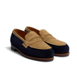Mocassin 180 [homme cuir veau velours marine & cuir veau velours corde]