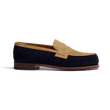 Mocassin 180 [homme cuir veau velours marine & cuir veau velours corde]