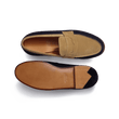 Mocassin 180 [homme cuir veau velours marine & cuir veau velours corde]