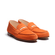 Le Moc' Weston Roland-Garros [homme nubuck orange détails cuir veau sport blanc]