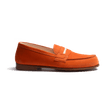 Le Moc' Weston Roland-Garros [homme nubuck orange détails cuir veau sport blanc]