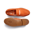 Le Moc' Weston Roland-Garros [homme nubuck orange détails cuir veau sport blanc]