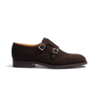 Derby Double boucle semelle gomme [homme cuir veau velours marron]