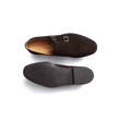 Derby Double boucle semelle gomme [homme cuir veau velours marron]