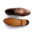 Derby simple Boucle Edouard [homme cuir lisse marron ébène nuances]