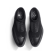 Richelieu Walker Knit [homme maille nylon noir et cuir veau lisse noir]