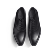 Richelieu à plastron perforé Fusain [homme cuir veau box noir]
