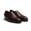 Fusain Loafer with strap [Men Dark brown calfskin with shades]