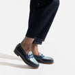 Mocassin 180 [femme cuir veau box camaïeu de bleu]