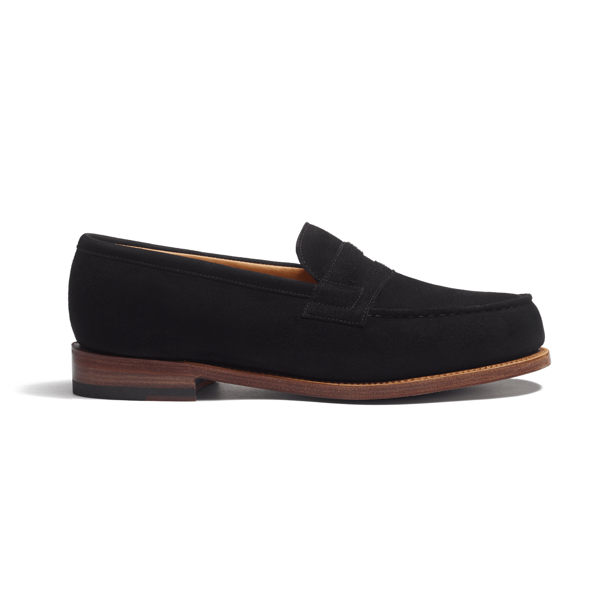 Mocassin 180 [femme cuir chèvre velours noir]