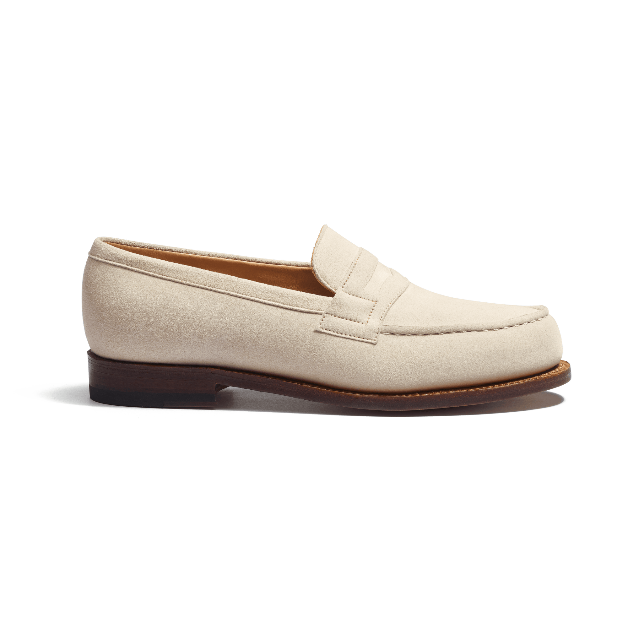180 Loafer [Women Beige Suede goatskin]