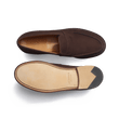 Mocassin 180 [femme cuir chèvre velours marron foncé]