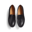 180 Loafer [Women Black boxcalf & black small grained goatskin]