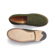 Mocassin 180 [femme cuir chèvre velours vert foncé]