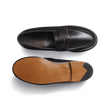 180 Loafer J.M. Weston x Soeur [Women Black boxcalf and terre d'ombre boxcalf]