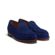 Mocassin 180 [femme cuir chèvre velours bleu de Limoges]