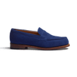 Mocassin 180 [femme cuir chèvre velours bleu de Limoges]