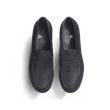 Mocassin 180 [femme cuir chèvre noir à effet pailleté]