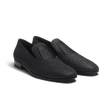 Albi Loafer with Embroidery[Men Black with glitter effect goatskin]