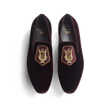 Albi Loafer with Embroidery J.M. Weston x Opéra de Paris [Men Dark burgundy velvet canvas]