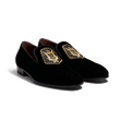 Mocassin Albi avec blason J.M. Weston x Opéra de Paris [homme cuir velours textile noir]