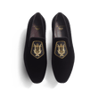 Mocassin Albi avec blason J.M. Weston x Opéra de Paris [homme cuir velours textile noir]