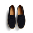 Mocassin Mule Espadrille Uzès [homme cuir veau velours marine]