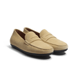 Car Shoe Warning [men beige suede leather]