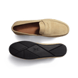 Car Shoe Warning [men beige suede leather]