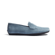 Mocassin de conduite Warning [homme cuir veau velours bleu clair]