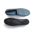 Mocassin de conduite Warning [homme cuir veau velours bleu clair]