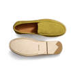 Mocassin Espadrille Uzès [homme cuir veau velours vert anis]