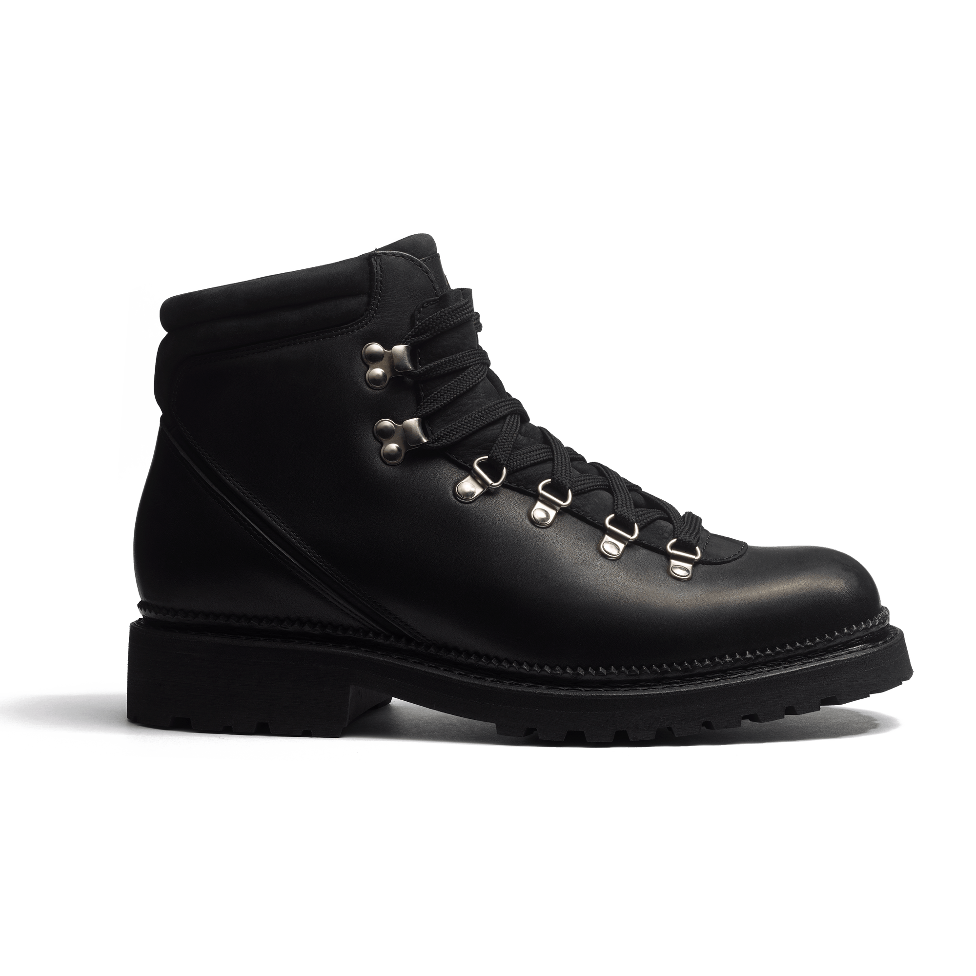 Bottine de Montagne GRW [homme cuir veau gras noir et nubuck noir]