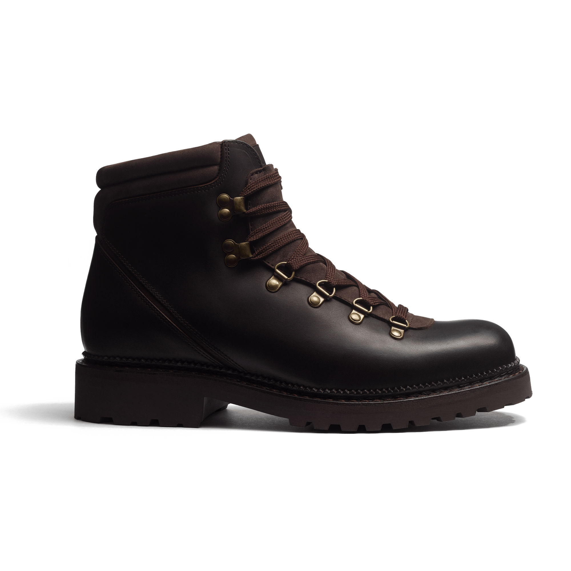 Bottine de Montagne GRW [homme cuir veau gras mélèze et nubuck marron]