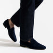 Mocassin Woogie [homme cuir veau velours marine]