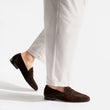 Mocassin Woogie [homme cuir veau velours marron foncé]