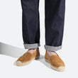 Espadrille Wait and Sea [homme cuir veau velours perforé beachnut]