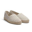 Espadrille Wait and Sea [men Chalk perforated suede calfskin]