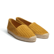 Espadrille Wait and Sea [homme cuir veau velours perforé jaune]