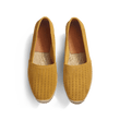 Espadrille Wait and Sea [homme cuir veau velours perforé jaune]