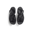 Sandale Double V [homme cuir veau lisse noir]