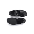 Sandale Double V [homme cuir veau lisse noir]