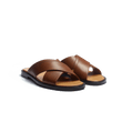 Mule Croisée Double V [homme cuir veau lisse bergeronnette]
