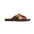 Mule Croisée Double V [homme cuir veau lisse bergeronnette]