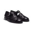 Sandale Fisherman [cuir veau lisse noir]