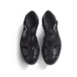 Sandale Fisherman [cuir veau lisse noir]