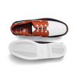 Derby DoubleVent Roland-Garros [homme cuir veau grainé marine, blanc, orange, details en cuir veau lisse blanc]
