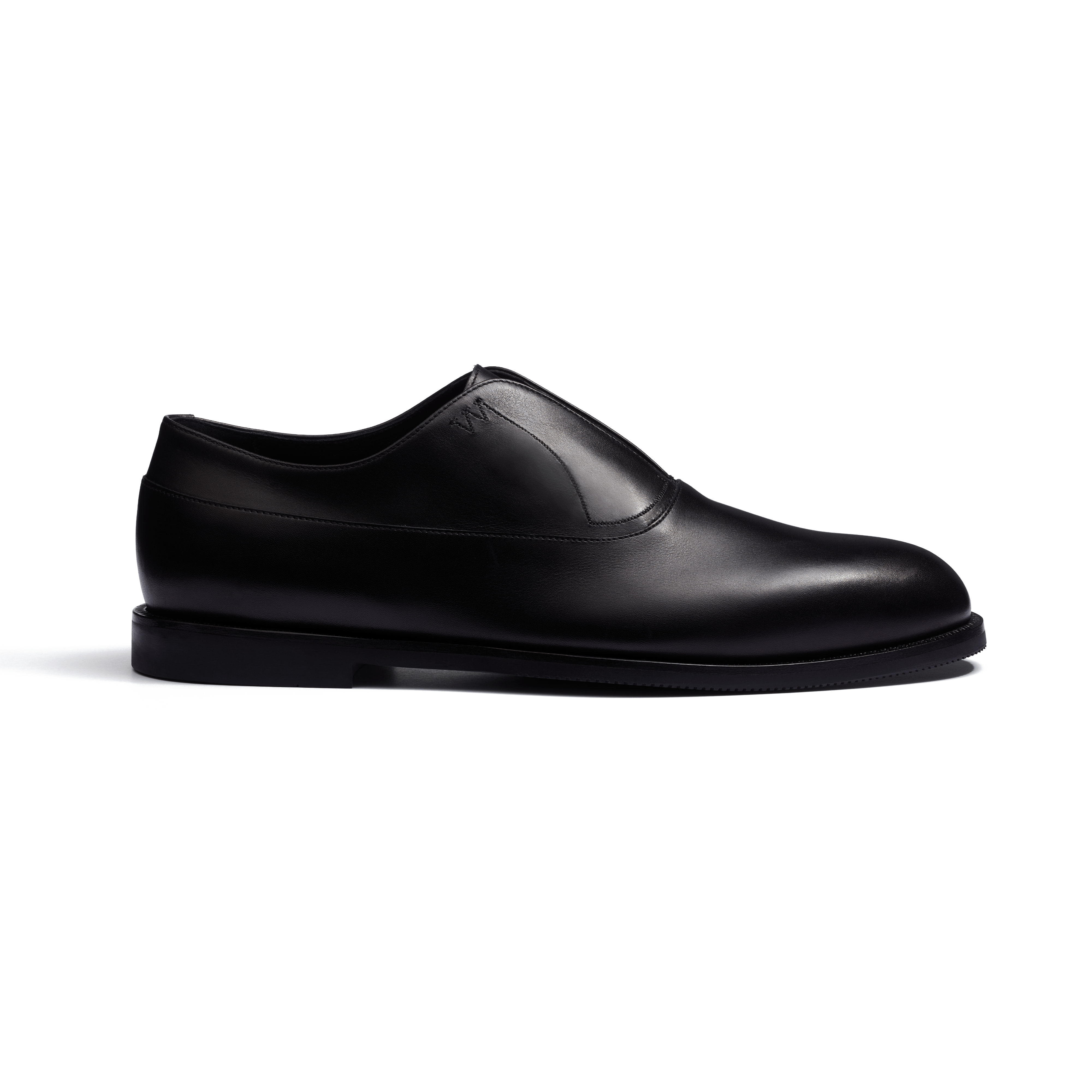 Men's Black soft calfskin Iena Slip-On Oxford | J.M. Weston Men's Black soft calfskin Iena Slip-On Oxford | J.M. Weston